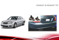 Mercedes E-class W211 2002–2009 Koncovky výfuku V1 (2 ks) fotografie 4