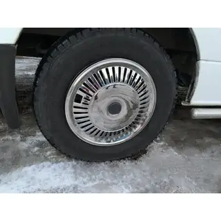 Nerezové poklice Hvězda (pro jednoduché kolo, sada 4 ks) Volkswagen Crafter 2006–2016 fotografie 2