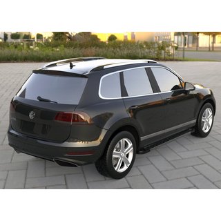 Boční nášlapy Allmond Black (2 ks, hliník) Volkswagen Touareg 2010–2018 fotografie 3