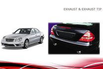 Mercedes E-class W211 2002–2009 Koncovky výfuku V2 (2 ks) fotografie 4