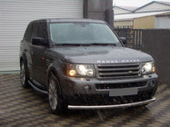 Range Rover Sport 2005–2013 Přední jednoduchý ochranný rám (nerez) fotografie 1