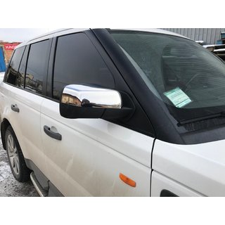 Chromové kryty zpětných zrcátek (2 ks, nerez) Range Rover III L322 2002–2012 fotografie 2