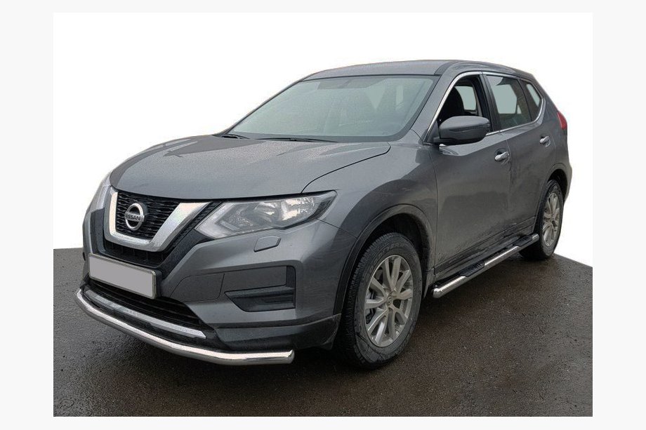 Nissan X-trail T32/Rogue 2014–2021 Přední ochranný rám ST008 (nerez) Image