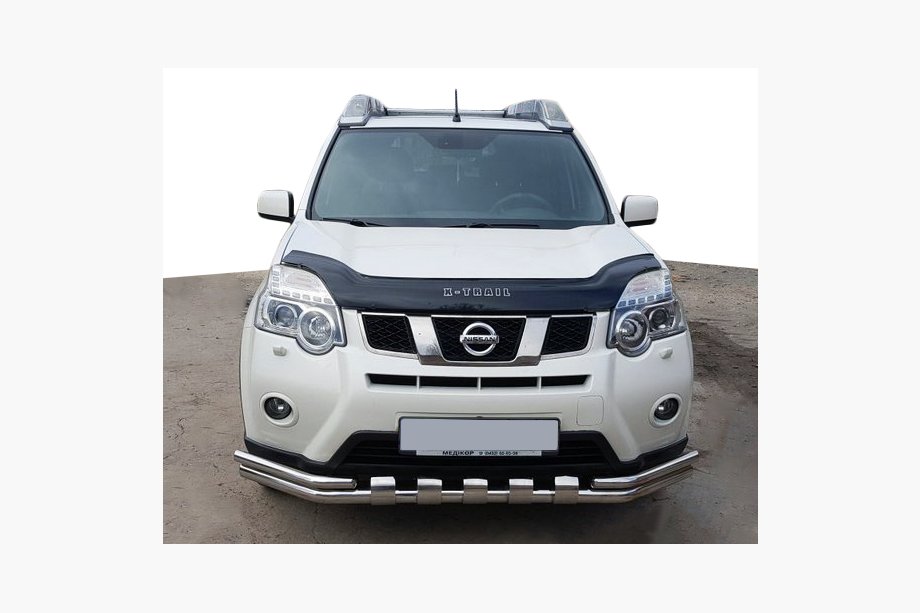 Nissan X-trail T31 2007–2014 Přední ochranný rám ST015 (nerez) Image