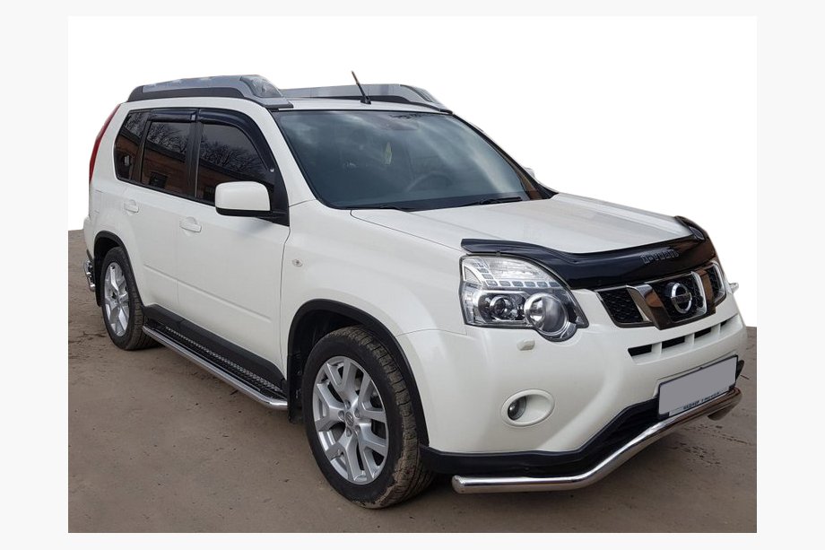 Nissan X-trail T31 2007–2014 Přední ochranný rám ST007 (nerez) Image