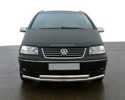 Volkswagen Sharan 1995–2010 Přední dvojitý ochranný rám ST014 (nerez) 60 × 42 mm fotografie 1
