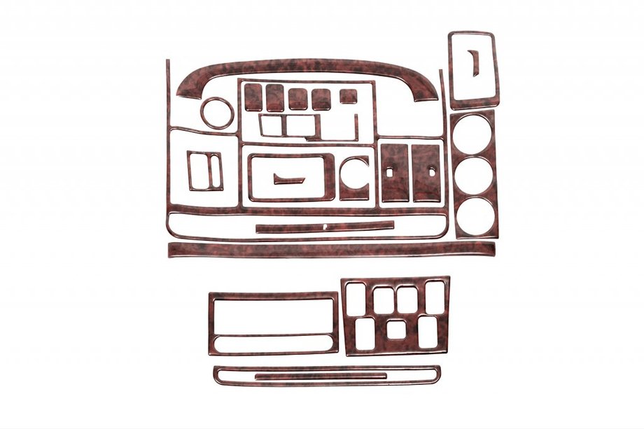 Land Rover Discovery II 1998–2004 Kryty palubní desky Karbon Image