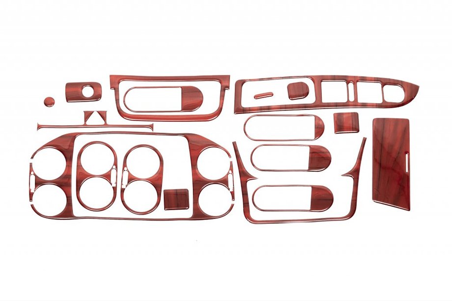 Volkswagen Golf Plus 2004–2014 Dekorační lišty na palubní desku v dekoru dřeva Fotografie 1