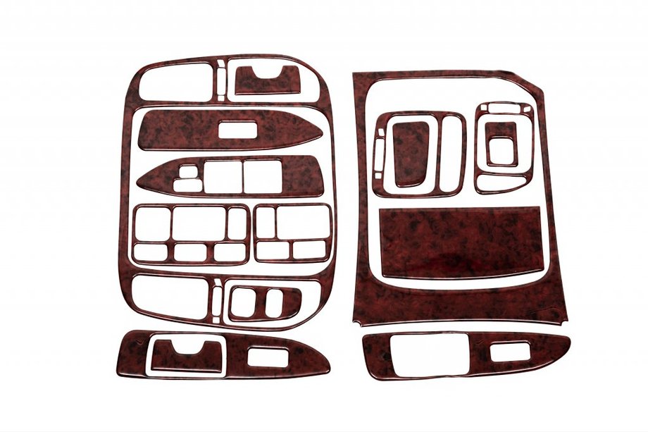 Toyota Land Cruiser 100 1998–2007 Kryty palubní desky Dřevo Image