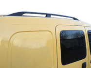 Renault Kangoo 1998–2008 Černé střešní ližiny Standardní základna, plastové patky fotografie 1