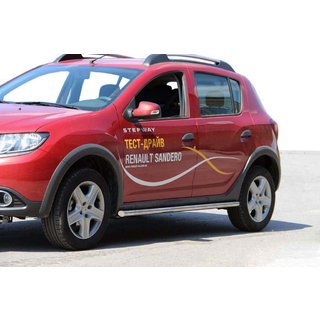 Boční trubky BB001 (2 ks, nerez) Renault Sandero 2013–2022 fotografie 1
