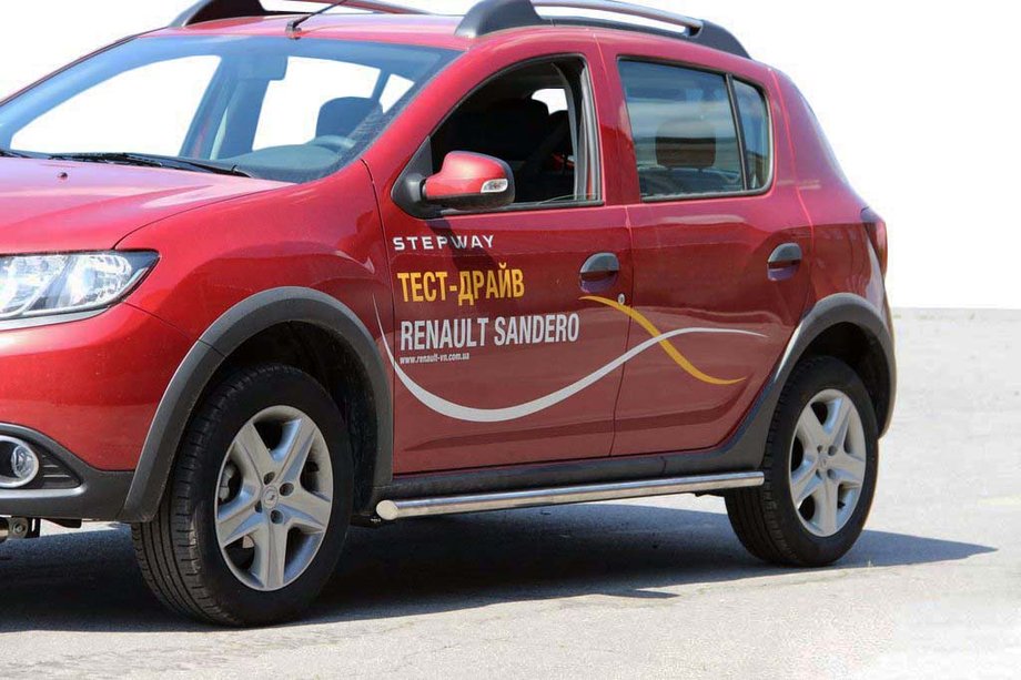 Renault Sandero 2013–2022 Boční trubky BB001 (2 ks, nerez) 60 mm Image
