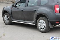 Renault Duster 2008–2017 Boční nerezové trubky bez nášlapů (2 ks) 60 mm fotografie 5