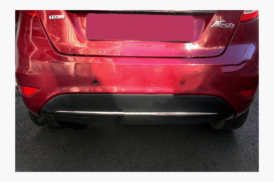 Ford Fiesta 2008–2017 Nerezová lišta zadního nárazníku Image