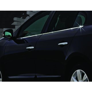 Spodní lišty oken (4 ks, nerez) Renault Fluence 2009–2016 fotografie 2