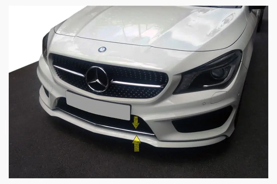 Mercedes CLA C117 2013–2019 Nerezová lišta na mřížku nárazníku Image