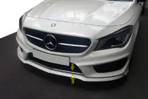Mercedes CLA C117 2013–2019 Nerezová lišta na mřížku nárazníku fotografie 1