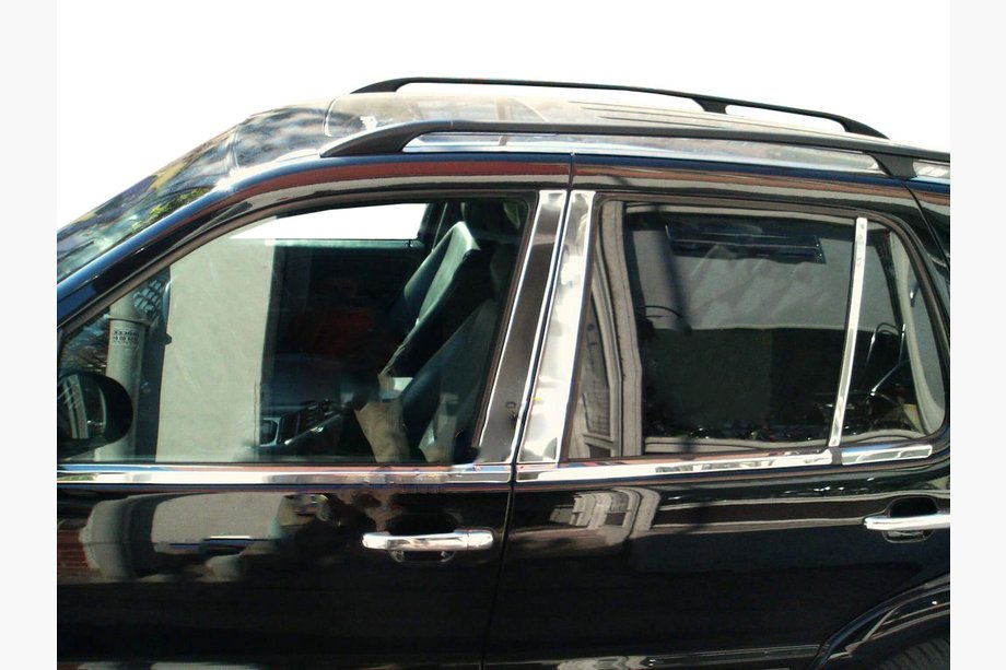 Mercedes ML W163 1997–2005 Lišty na sloupky dveří (6 ks, nerez) Image