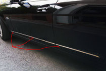 Mercedes C-class W204 2007–2015 VÝPRODEJ! Kryty dveřních lišt (nerez) fotografie 1