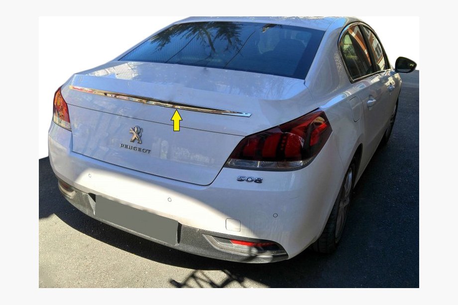 Peugeot 508 2010–2018 Horní chromová lišta (nerez) Image