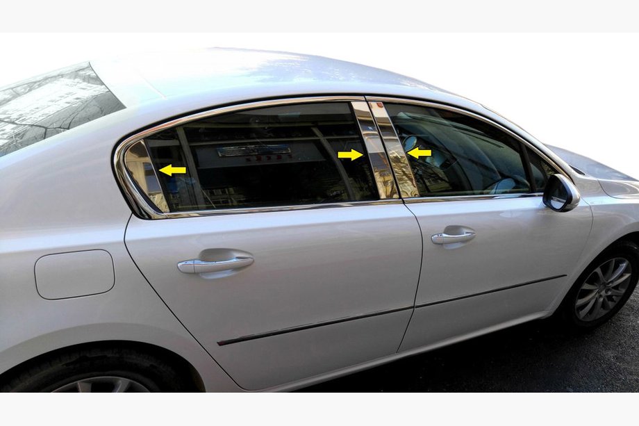 Peugeot 508 2010–2018 Nerezové kryty sloupků Image