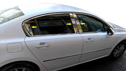 Peugeot 508 2010–2018 Nerezové kryty sloupků fotografie 1