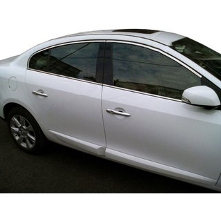 Horní lišty oken (4 ks, nerez) Renault Fluence 2009–2016 fotografie 1