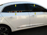 Renault Megane IV 2016–2025 Kompletní rámování oken (sedan, 12 ks, nerez) Carmos - turecká ocel fotografie 2