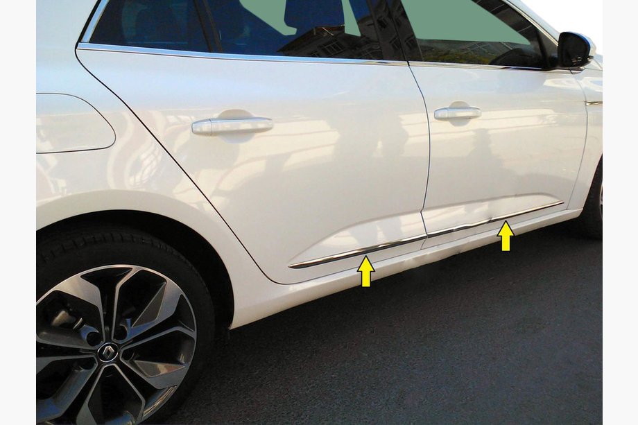 Renault Megane IV 2016–2025 Lišta dveří (sedan, nerez) Image