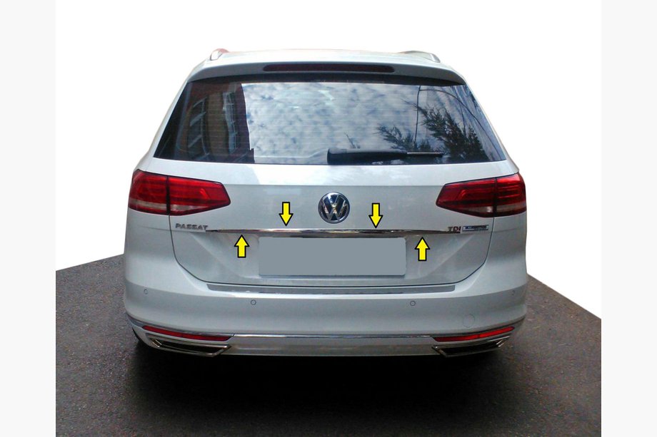 Volkswagen Passat B8 2015–2023 Nerezová lišta nad SPZ SW (Carmos) Image