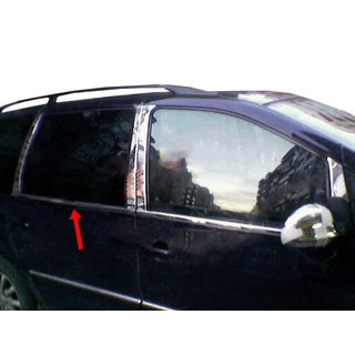 Okenní lišty (4 ks, nerez) Seat Alhambra 1996–2010 fotografie 4