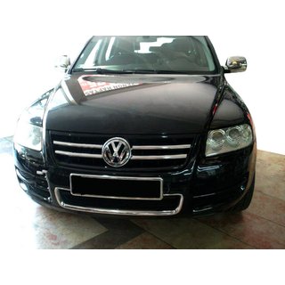 Nerezové kryty na mřížku (4 ks) Volkswagen Touareg 2002–2010 fotografie 1