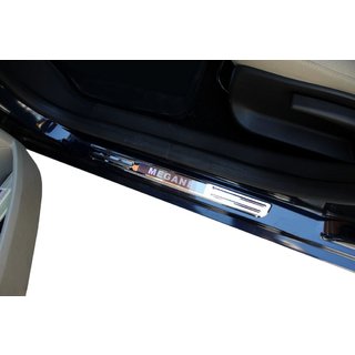 Bezdrátové osvětlené prahové lišty (2 ks, nerez) Renault Megane I 1996–2004