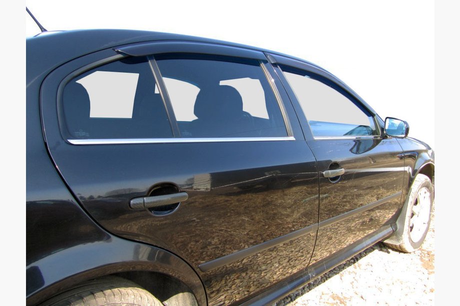 Skoda Octavia I Tour A4 1996–2010 Okenní lišty (4 ks, nerez) Fotografie 1
