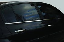 Renault Megane II 2004–2009 Vnější okenní lišty (4 ks, nerez) HB, Carmos - turecká ocel fotografie 4