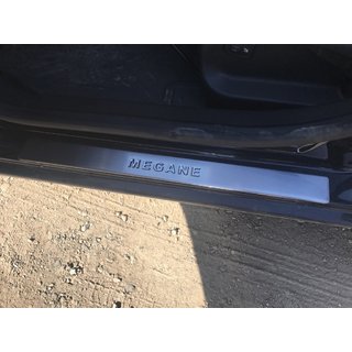 Nerezové kryty prahů OmsaLine (4 ks, nerez) Renault Megane III 2009–2016 fotografie 2