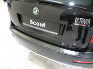 Skoda Octavia II A5 2010–2013 Ochranná lišta zadního nárazníku Nathaniko (nerez) fotografie 2