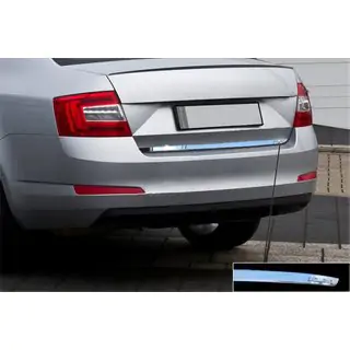 Nerezová lišta hrany víka kufru Skoda Octavia III A7 2013–2019 fotografie 1