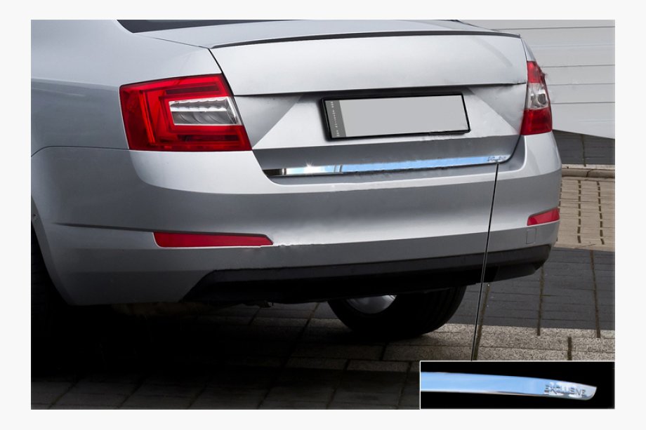 Skoda Octavia III A7 2013–2019 Nerezová lišta hrany víka kufru Carmos - turecká ocel Image