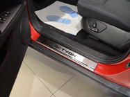 SsangYong Action 2005–2018 Nerezové kryty prahů Nataniko (4 ks, nerez) Premium – 3M páska, 0,8 mm fotografie 1
