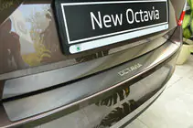 Skoda Octavia III A7 2013–2019 Ochranná lišta zadního nárazníku Nathaniko (nerez) fotografie 1