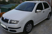 Skoda Fabia 2000–2007 Chromové kryty zrcátek 2006↗ (2 ks, nerez) fotografie 4