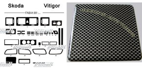 Skoda Fabia 2000–2007 Akce!!! Kryt palubní desky (karbonový dekor) fotografie 1