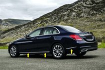 Mercedes C-Class W205 2014–2021 Nerezové kryty lišt V1 fotografie 1