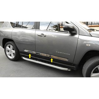 Chromová lišta dveří Titiz (nerez) Jeep Compass 2006–2016 fotografie 1