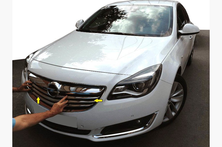 Opel Insignia 2008–2017 Nerezové lišty na masku chladiče Image