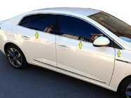 Renault Megane IV 2016–2025 Spodní lišty oken (Sedan, 6 ks, nerez) fotografie 1