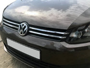 Volkswagen Caddy 2010–2015 Chromové lišty na masku (úzký model) fotografie 1
