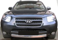 Hyundai Santa Fe 2 2006–2012 Přední ochranný rám ST008-Oval (nerez) fotografie 1