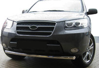 Hyundai Santa Fe 2 2006–2012 Přední ochranný rám ST008 (nerez) fotografie 1